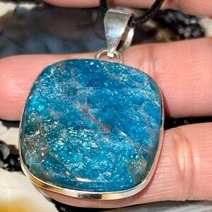 Blue Apatite Pendant 2”